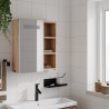 Mueble de baño con espejo y luz LED roble 45x13x52 cm - referencia  Mqm-357968