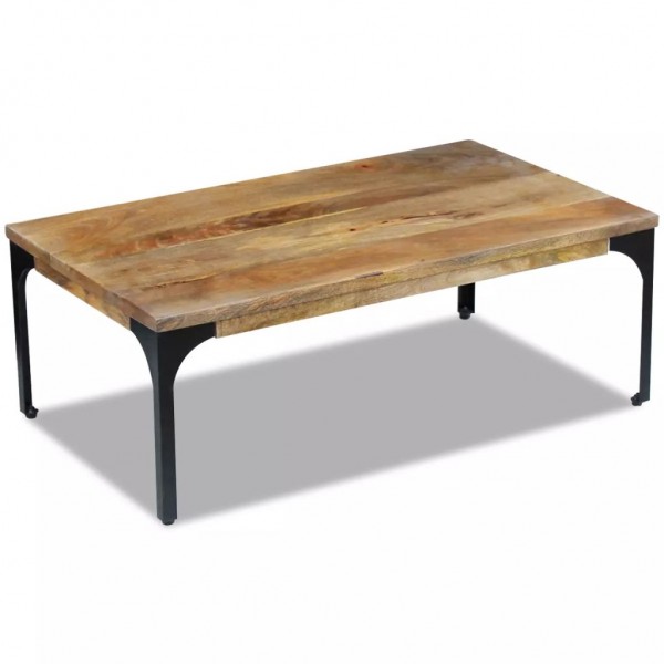 Mesa de centro madera de mango 100x60x35 cm Mesa de centro madera de mango 100x60x35 cm D