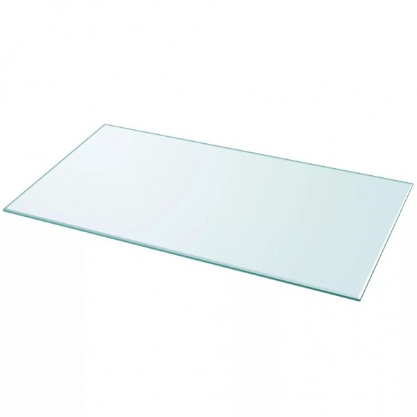 Tampo de mesa quadrado de vidro temperado 1200x650 mm D