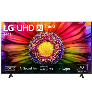 Smart TV LG 70" LED 4K UHD 70UR80006LJ negro D