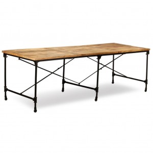 Mesa de comedor de madera maciza de mango 240 cm D