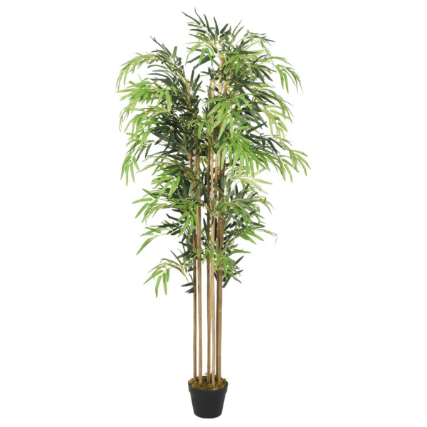 Árbol de bambú artificial con 1095 hojas verde 150 cm D