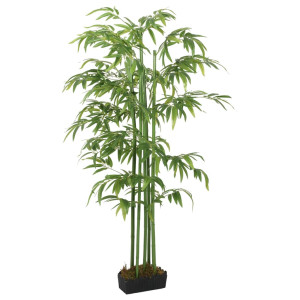 Árvore de bambu artificial com 864 folhas verdes 180 cm D