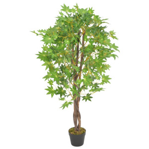 Planta artificial árvore de abóbora com poteiro verde 120 cm D