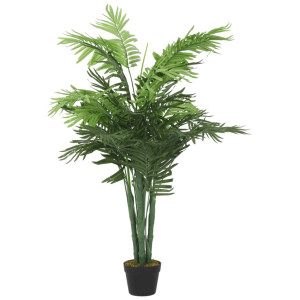 Palmeira artificial de 18 folhas verdes de 80 cm D