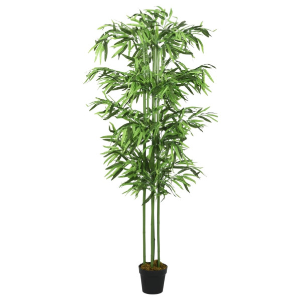 Árvore de bambu artificial com 576 folhas verdes 150 cm D