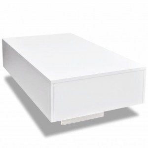 Mesa de centro. branco brilhante H