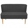 Sofá tecido 117x55.5x77 cinzento-escuro 2