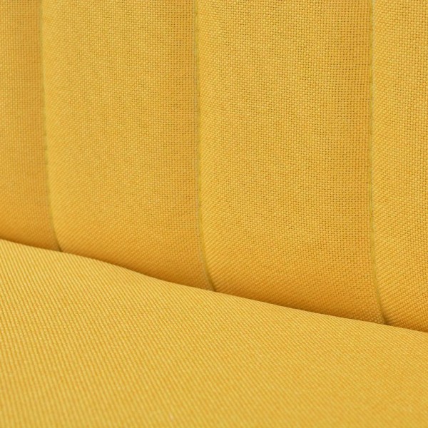 Sofá de tela amarillo 117x55.5x77 cm M 2