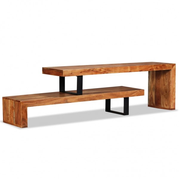 Mueble para la televisión de madera maciza de acacia D