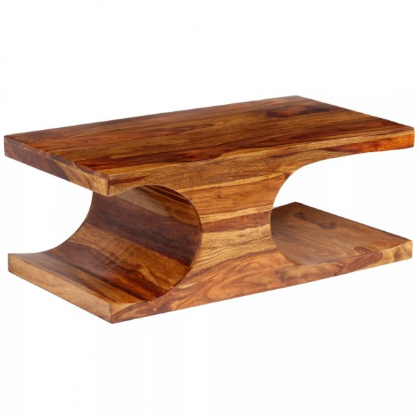 Mesa de centro de madera maciza sheesham 90x50x35 cm D