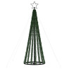 Árbol de Navidad cono de luz 275 LEDs blanco cálido 180 cm 5