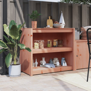 Mueble de cocina de exterior madera maciza Douglas 106x55x92 cm D