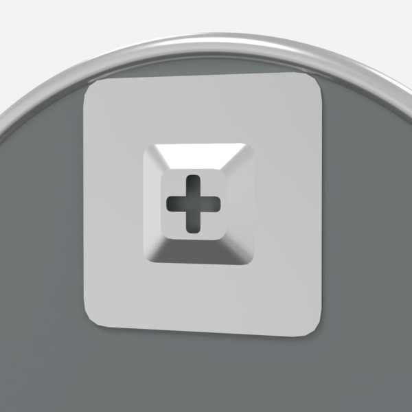 Espejo de pared redondo plateado Ø 30 cm M 5