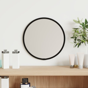 Espejo de pared redondo negro Ø20 cm D