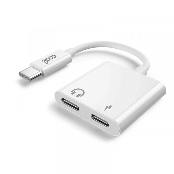 Adaptador Dual USB TIPO-C (Auriculares + Carga) Digital COOL D