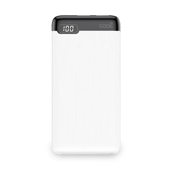 Bateria externa Universal Power Bank 10,000 mAh (2 x usb / 2A) COOL Slim Branco D