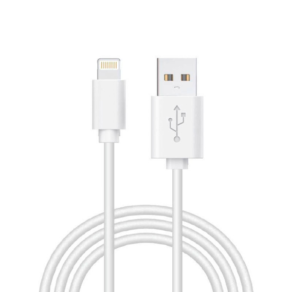 Cable USB Compatible COOL Lightning para iPhone / iPad (1.2 metros) Blanco D