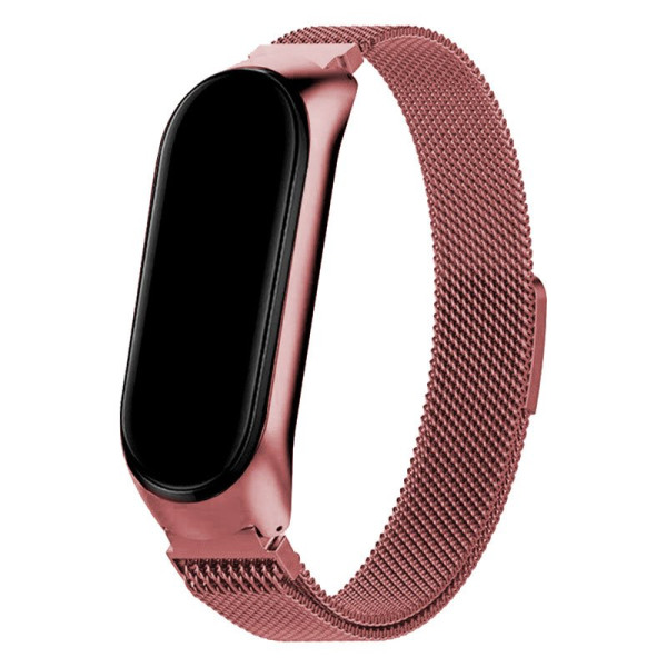 Cintura COOL para Xiaomi Minha faixa 5 / 6 / 7 / Amazfit Banda 5 Metal rosa D