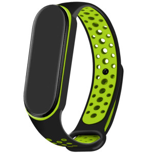 Cintura COOL para Xiaomi Minha faixa 5 / 6 / 7 / Amazfit Banda 5 Sport Black-Verde D