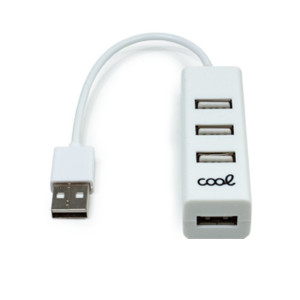 Hub USB 2.0 Universal COOL 4 Puertos USB Blanco H