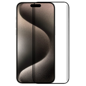 Protector Pantalla Cristal Templado COOL para iPhone 15 Pro Max (FULL 3D Negro) D
