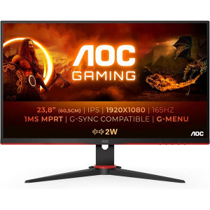 Monitor Gaming AOC 23.8" LED FHD 24G2SPAE negro D