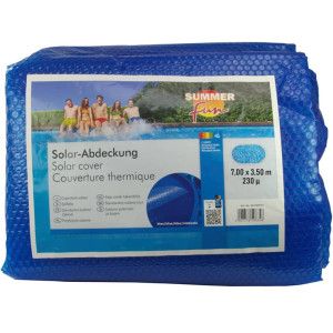 Summer Fun Cubierta solar para piscina ovalada PE azul 700x350 cm D