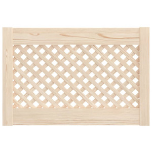 Puertas de armario entramado 2 uds madera pino 59.5x39.5 cm D