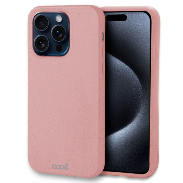 Carcasa COOL para iPhone 15 Pro Eco Biodegradable Rosa D