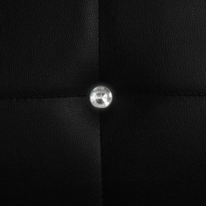 Sillas de comedor 4 unidades cuero sintético negro H