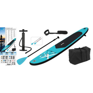 XQ Max Prancha de stand-up paddle inflável 285 cm azul e preta D