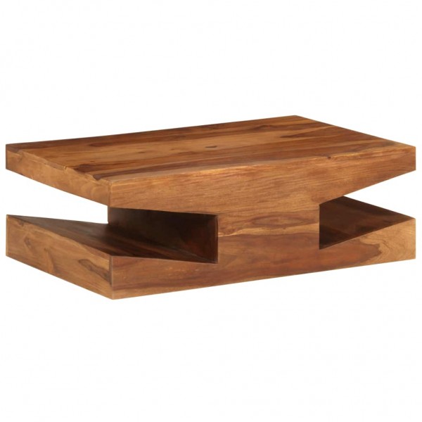 Mesa de centro de madera maciza de sheesham 90x60x30 cm D