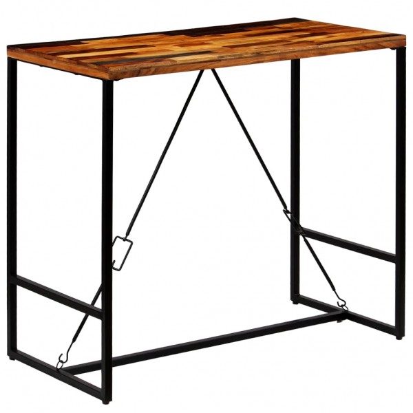 Tabela de bar de madeira maciça reciclada 120x60x106 cm D