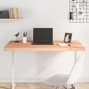 Mesa de escritório de madeira maciça de abóbora 110x60x4 cm D