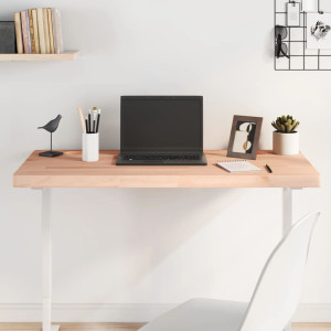 Mesa de escritório de madeira maciça de abóbora 100x50x4 cm D