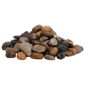Seixos polidos em cores misturadas 10 kg 2-5 cm H