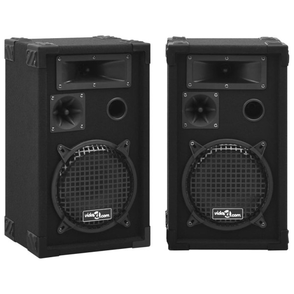 Altavoces pasivos escenario profesional hifi 2 uds 800 W negro D