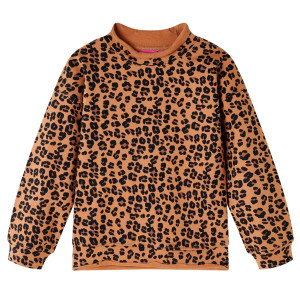 Lado para crianças com leve cognac leopard imprimir 92 D