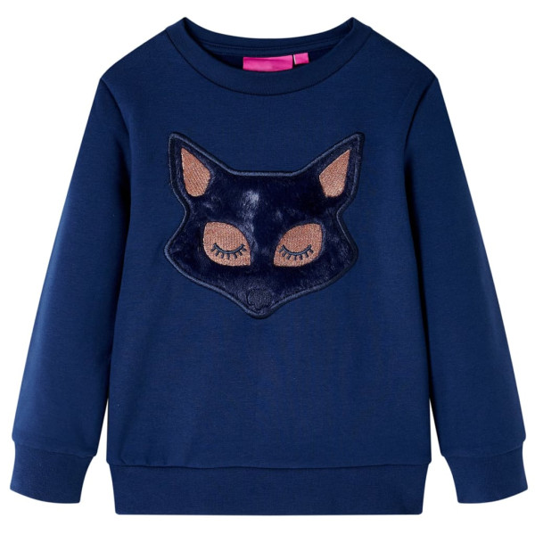 Moletom Infantil Furry Fox Azul Marinho 116 D