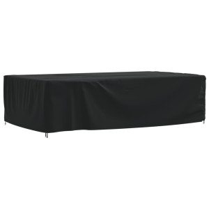 Cobertura para móveis de jardim Oxford 420D preto 315x180x74 cm D