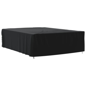 Cobertura para móveis de jardim Oxford 420D preto 350x260x90 cm D