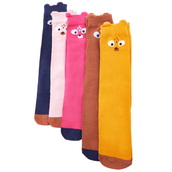 Calcetines para niños 5 pares con diseño de animal EU 30-34 D