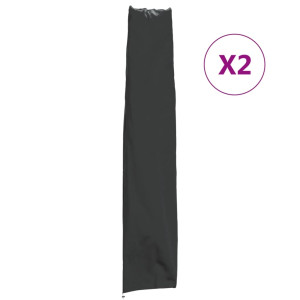 Capas para guarda-chuva de jardim 2 peças tecido Oxford 420D 170x35/28 cm D