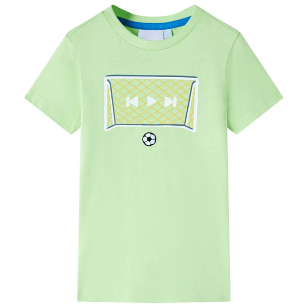 T-shirt para crianças com desenho verde futebol lima 116 D