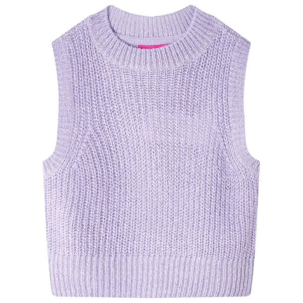 Chaleco para niños de punto color lila claro 128 D