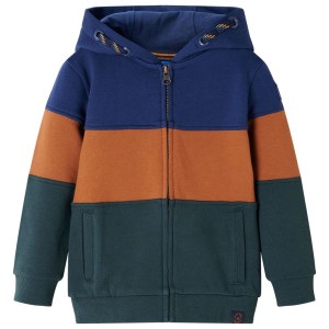 Sudadera para niños con capucha y cremallera 104 D