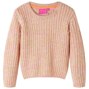 Jersey de punto para niños rosa suave 128 D