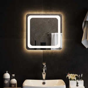 Espejo de baño con LED 40x40 cm D