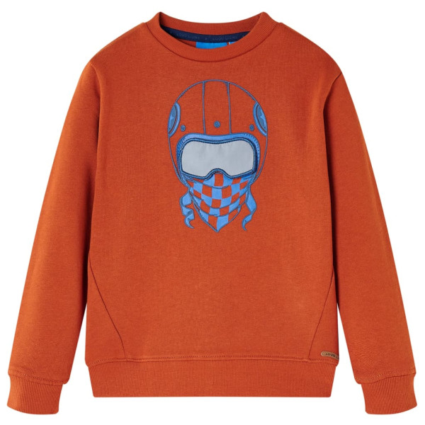 Sudadera para niños color teja claro 116 D